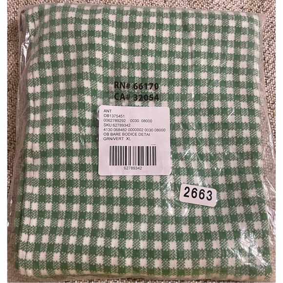 Anthropologie Gingham Knit Mini Dress NWT SZ XL - Picture 12 of 14